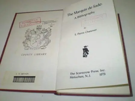 Cover of Marquis De Sade