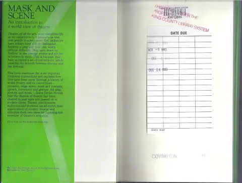 Cover of Mask and Scene
