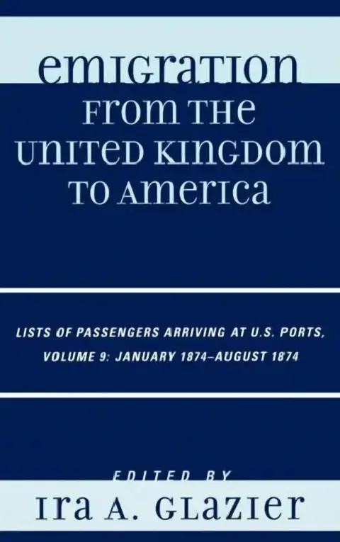 Cover of Emigration from the United Kingdom to America