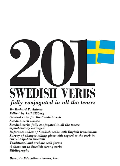 Cover of 201 Swedish Verbs