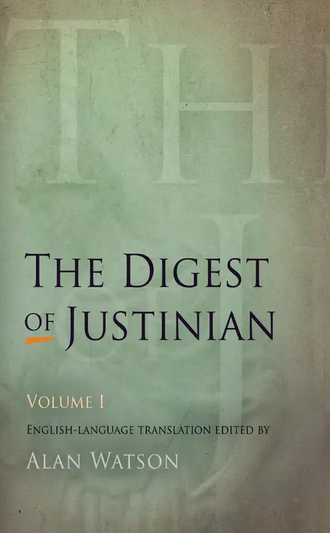 Cover of The Digest of Justinian
