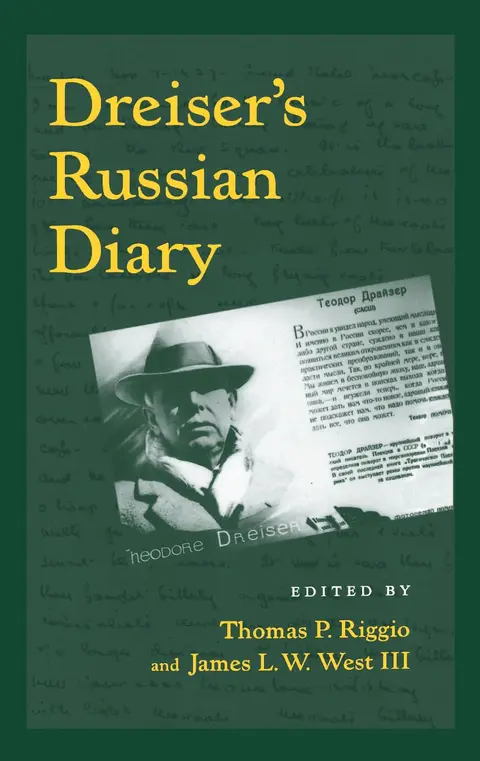 Cover of Dreiser's Russian Diary