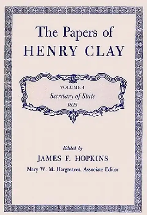 Cover of The Papers of Henry Clay
