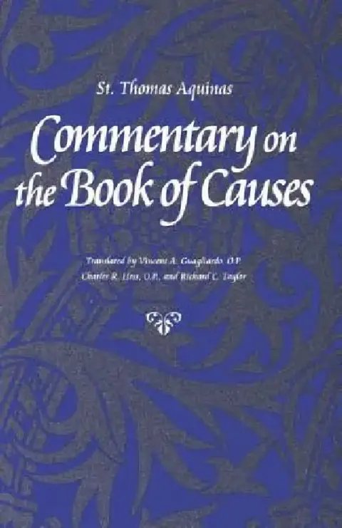 Cover of Commentary on the Book of Causes