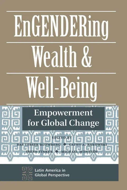 Cover of Engendering Wealth and Well-being