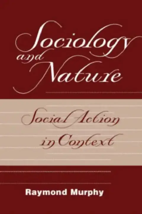 Cover of Sociology And Nature