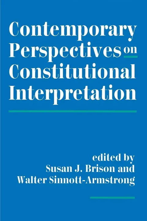 Cover of Contemporary Perspectives on Constitutional Interpretation