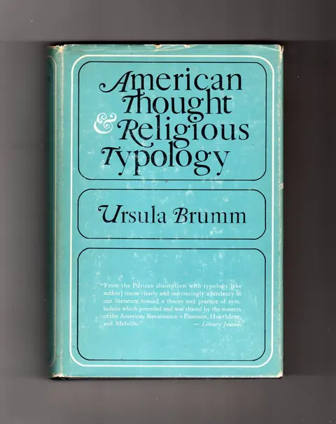 Cover of American thought and religious typology