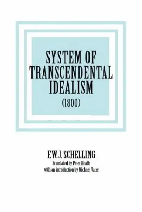 Cover of System of Transcendental Idealism (1800)