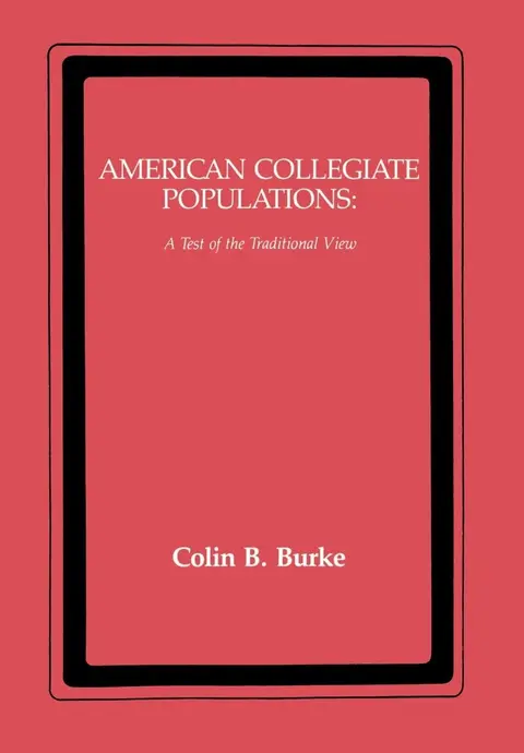 Cover of American Collegiate Populations