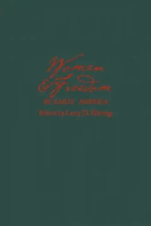 Cover of Women and Freedom in Early America
