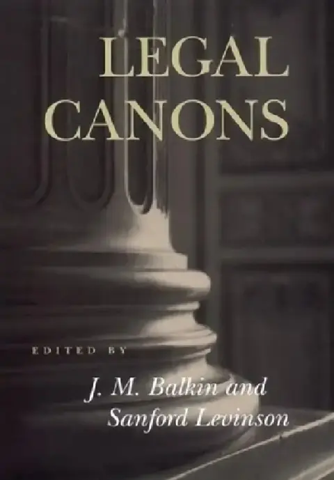 Cover of Legal Canons