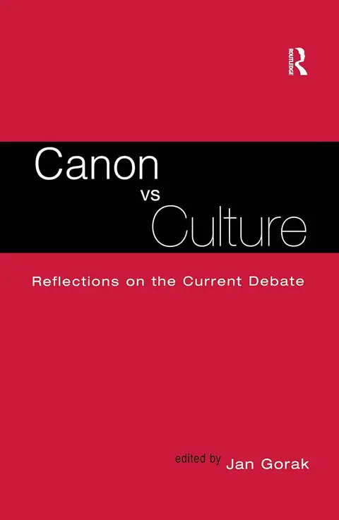Cover of Canon Vs. Culture