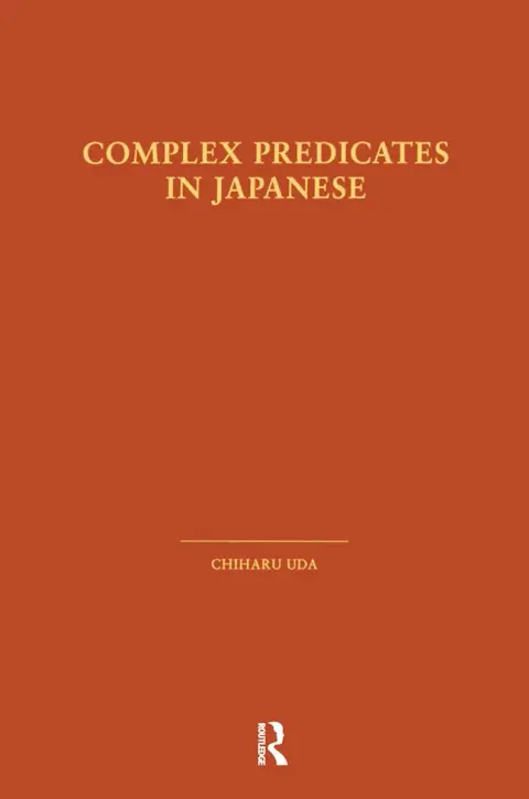 Cover of Complex Predicates in Japanese