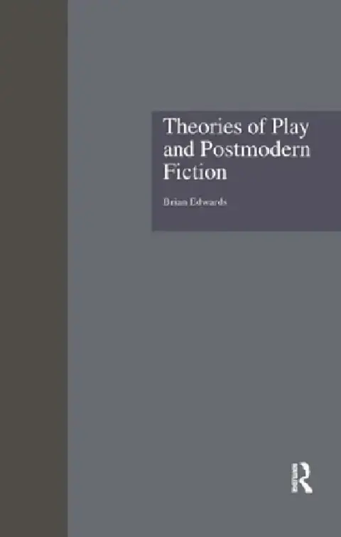 Cover of Theories of Play and Postmodern Fiction