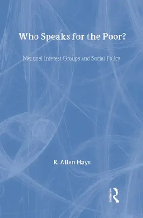 Cover of Who Speaks for the Poor?