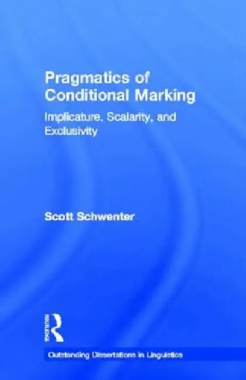 Cover of Pragmatics of Conditional Marking