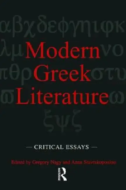 Cover of Modern Greek Literature