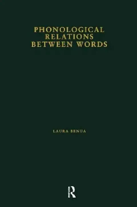 Cover of Phonological Relations Between Words