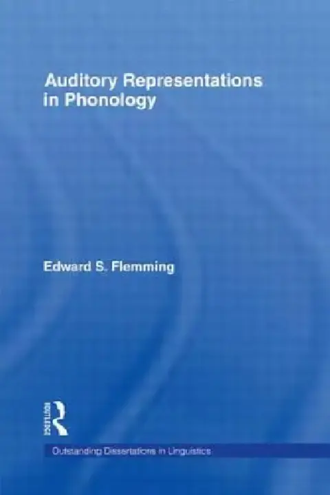 Cover of Auditory Representations in Phonology