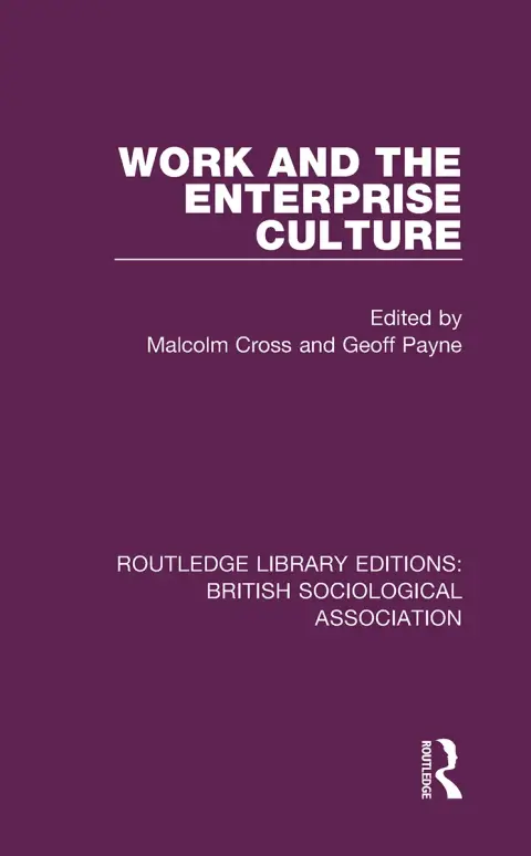 Cover of Work and the Enterprise Culture
