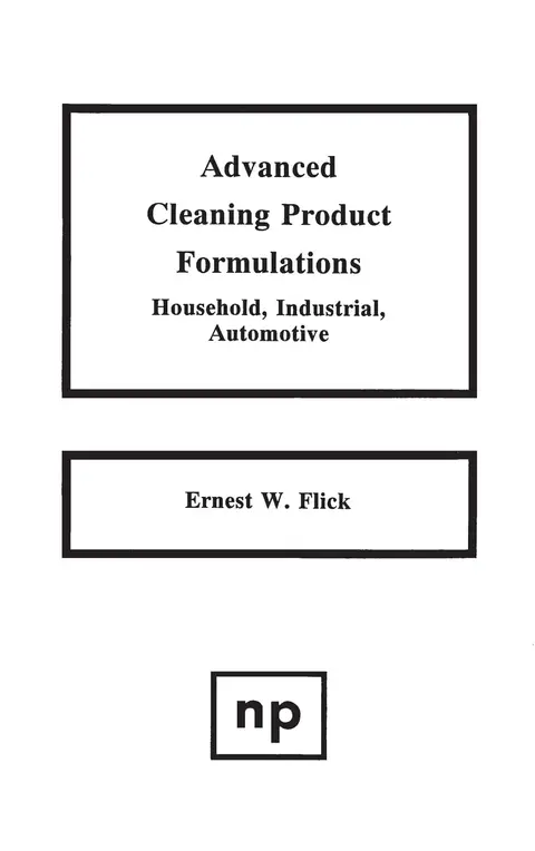 Cover of Advanced Cleaning Product Formulations