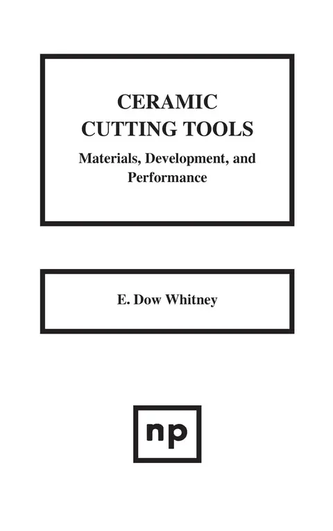 Cover of Ceramic Cutting Tools