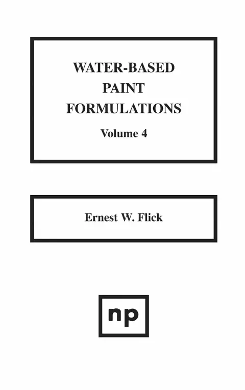 Cover of Water-Based Paint Formulations