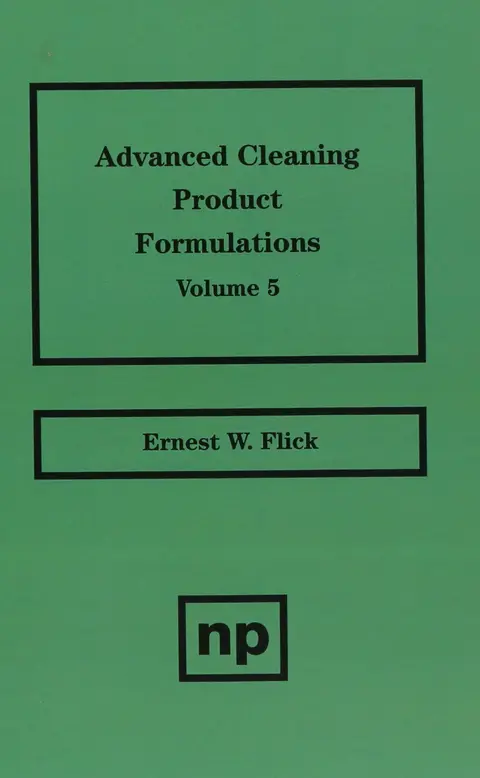 Cover of Advanced Cleaning Product Formulations