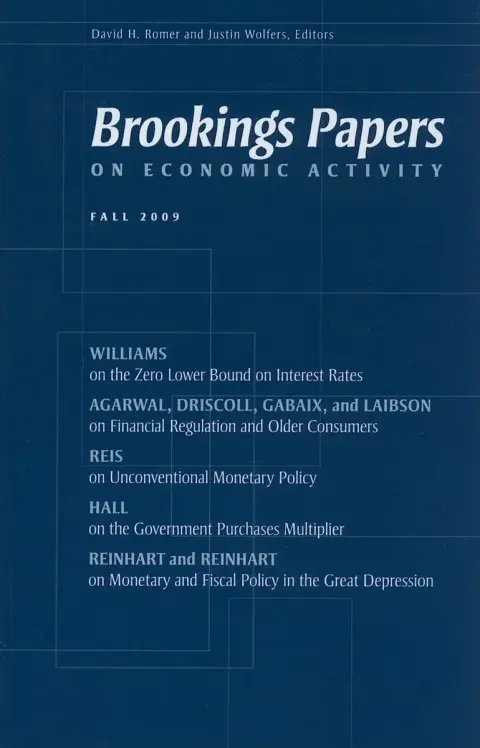 Cover of Brookings Papers on Economic Activity