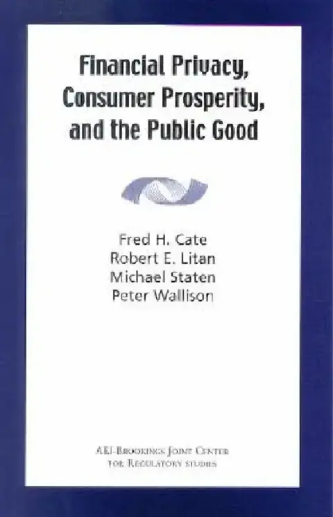 Cover of Financial Privacy, Consumer Prosperity, and the Public Good