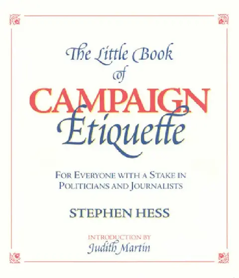 Cover of Little Book of Campaign Etiquette