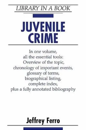Cover of Juvenile Crime