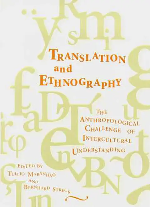 Cover of Translation and Ethnography