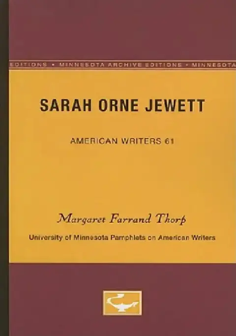 Cover of Sarah Orne Jewett - American Writers 61