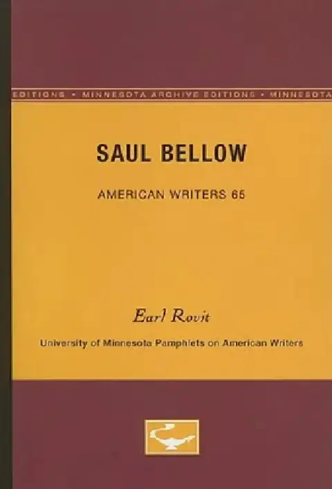 Cover of Saul Bellow - American Writers 65