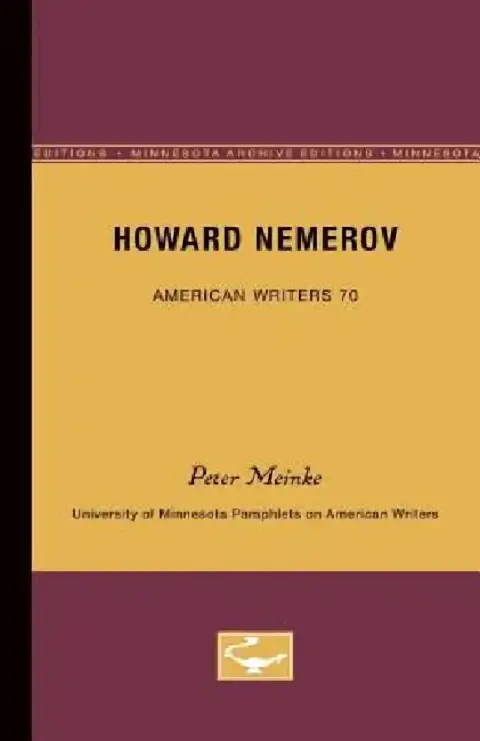 Cover of Howard Nemerov - American Writers 70