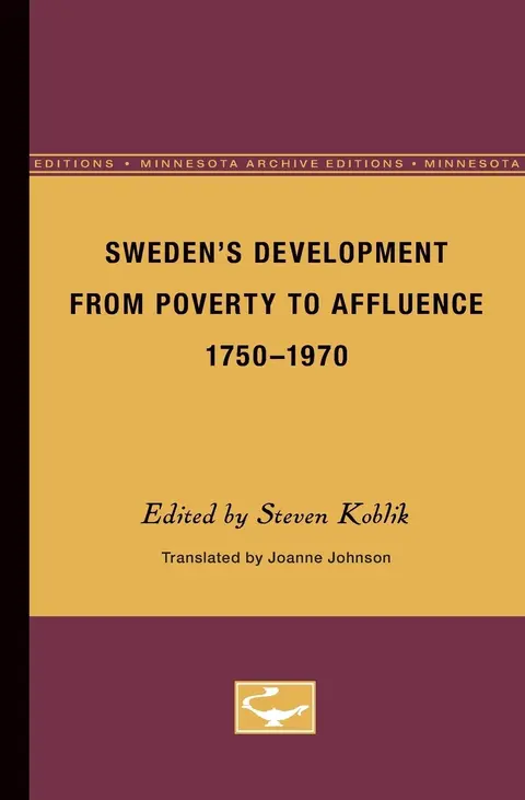 Cover of Sweden’s Development from Poverty to Affluence, 1750-1970