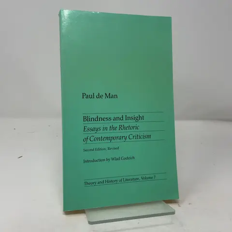 Cover of Blindness and Insight