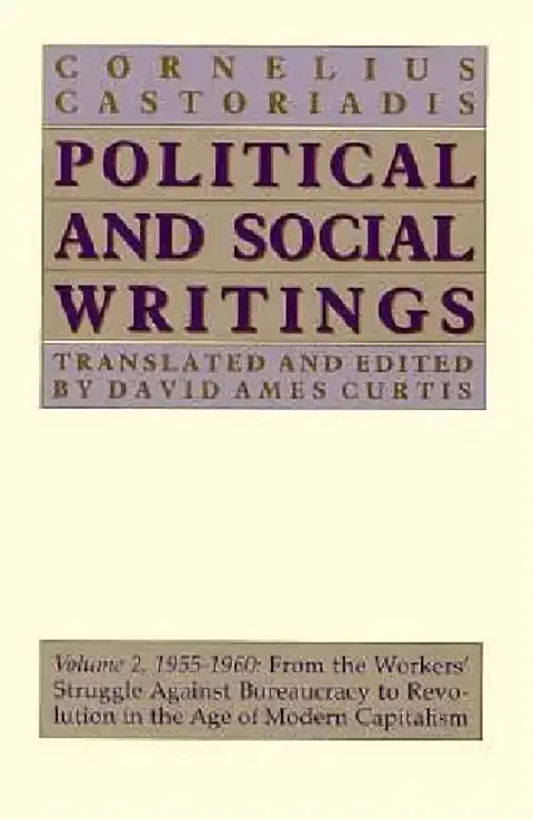 Cover of Political and Social Writings