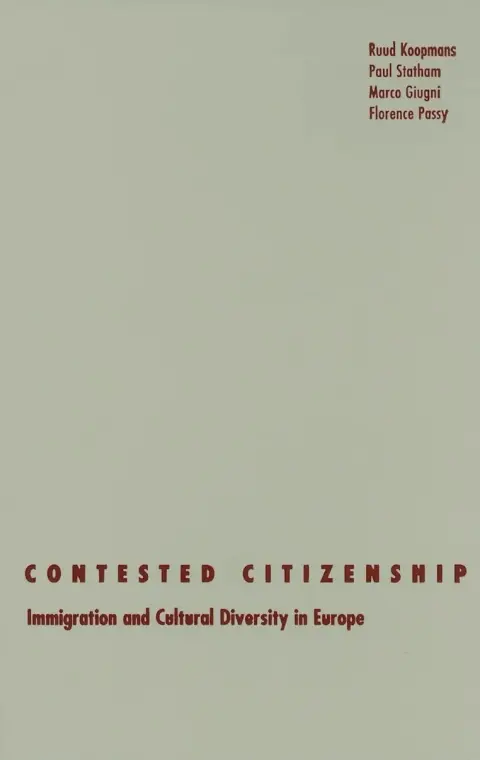 Cover of Contested Citizenship