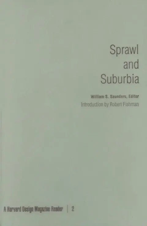 Cover of Sprawl and Suburbia