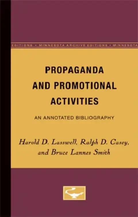 Cover of Propaganda and Promotional Activities