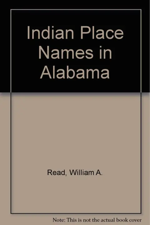 Cover of Indian Place Names in Alabama