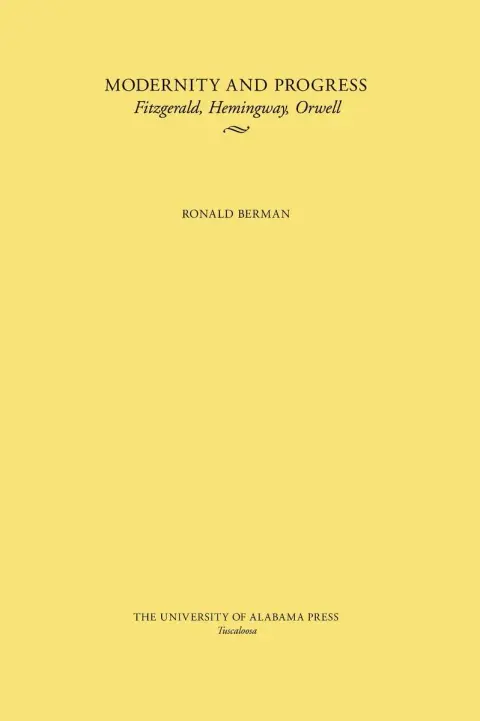 Cover of Modernity and Progress