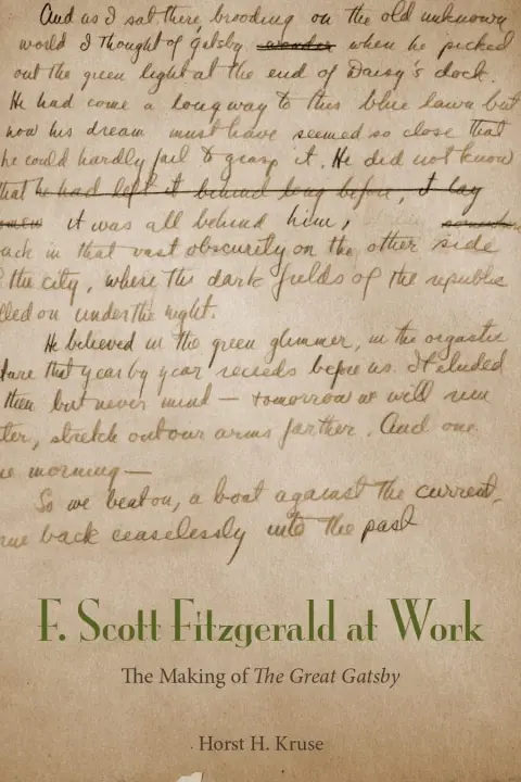 Cover of F. Scott Fitzgerald at Work