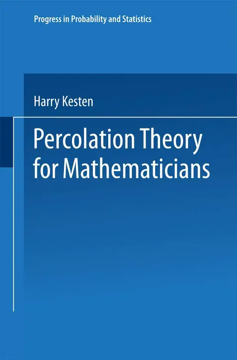 Cover of Percolation Theory for Mathematicians
