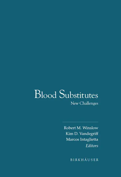 Cover of Blood Substitutes