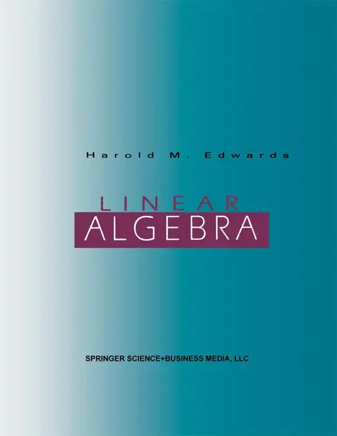 Cover of Linear Algebra