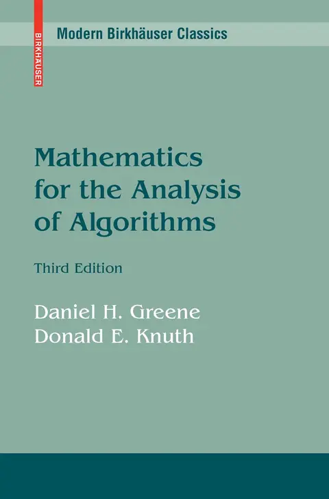 Cover of Mathematics for the Analysis of Algorithms